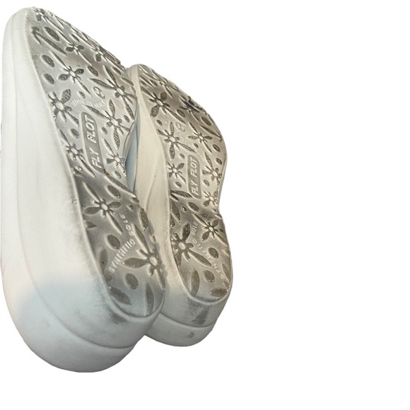 Fly Flot Women's 39 US 8 Blue Mesh Anti-Shock Anatomic Wedge Mule Clogs ITALY - Picture 5 of 6